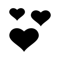 Heart Icon Vector Symbol Design Illustration