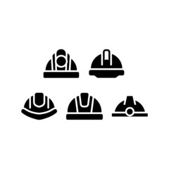 Helmet Icon Set Vector Symbol Design Illustration