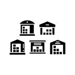Fototapeta premium Warehouse Icon Set Vector Symbol Design Illustration