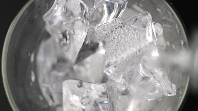 drink soda ,water ice cube ,pouring soda