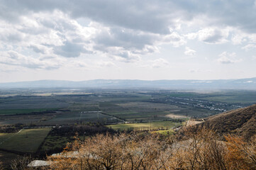 Alazani valley in early spring