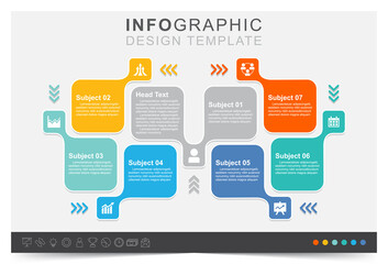 Infographic show business statistics, financial element, work data management, work plan, icon set