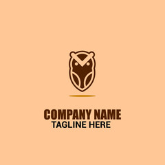 owl logo mascot design