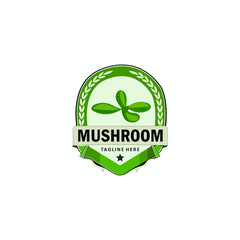 Mushroom Farm Vintage Logo Design