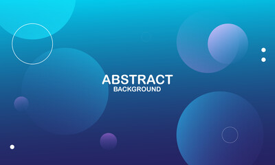 Abstract blue background with circles. Eps10 vector