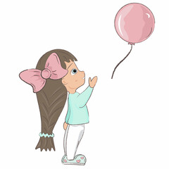 child with balloon