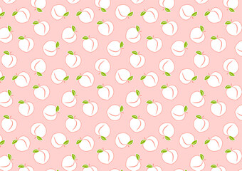 Peach vector. Peach heart vector. Peach on pink background. Peach logo design.