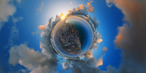 little planet Selinunte italy day