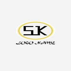 Logo of your company name with rusteristic black and white color