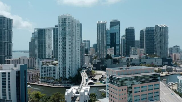 View of the Brickell skyline in Miami, Florida