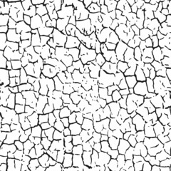 A seamless pattern of dry cracked texture of soil or old paint.