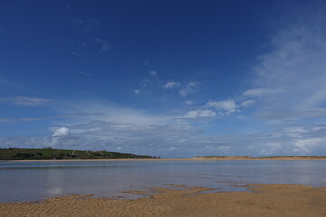 clouds over the river