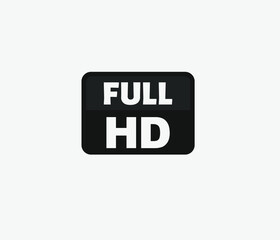 Full HD vector icon. Editable stroke. Symbol in Line Art Style for Design, Presentation, Website or Apps Elements, Logo. Pixel vector graphics - Vector