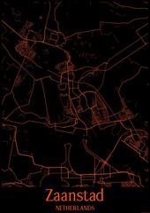 Black And Orange Halloween Map