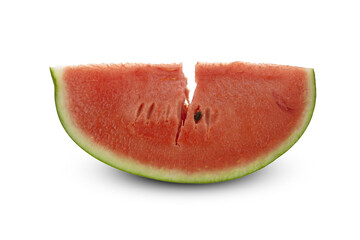 cut watermelon on a white background