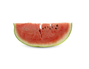 Slice of watermelon on white background