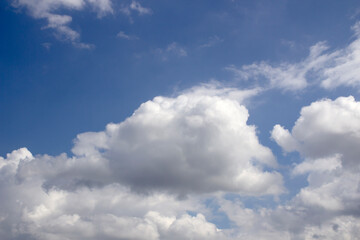 Fototapeta na wymiar beautiful blue sky background and white clouds