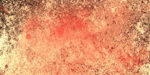 Old red grungy wall background or texture and watercolors on paper texture, background design, red grunge texture background of old concrete wall surface. Red grunge old paper texture background. 