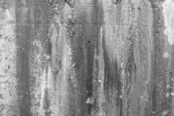 Old dirty concrete grey wall weathered surface cement chapped abstract obsolete background texture gray pattern outdated