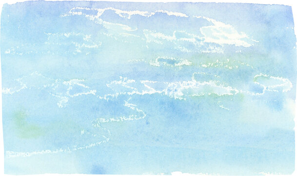 beach scene illustration, watercolor coastal landscape clip art, beach scene sublimation picture, hawaii sea background, ocean clipart, watercolor shape