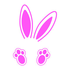Rabbit icon vector set. Easter illustration sign collection. Hare symbol or logo.