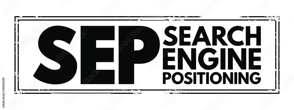 Aufkleber sep search engine positioning - method of optimizing specific pages of your website with the objecti
