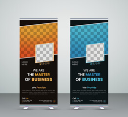 Professional Roll Up Banner Design Template 