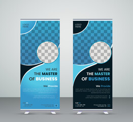 Corporate Roll Up Banner Design Template 