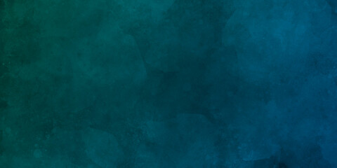Digital Illustration with strokes of paint. Abstract background with colorful brushed pattern. Blue-green color grunge texture and background with space for text or image.