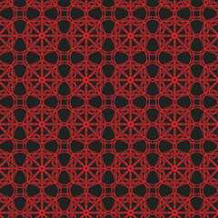 patrón rojo y negro