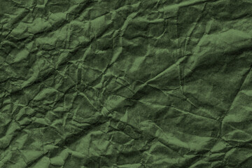 Fototapeta premium Crumpled paper green texture.