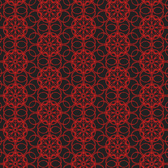 patrón rojo y negro