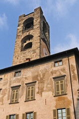 Fototapeta na wymiar Bergamo, il Campanone