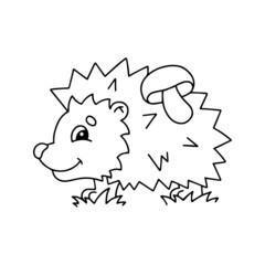 Coloring book page for kids. Cartoon style character. Vector illustration isolated on white background.