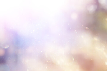 Fototapeta premium background of abstract pink, gold and silver glitter lights. defocused