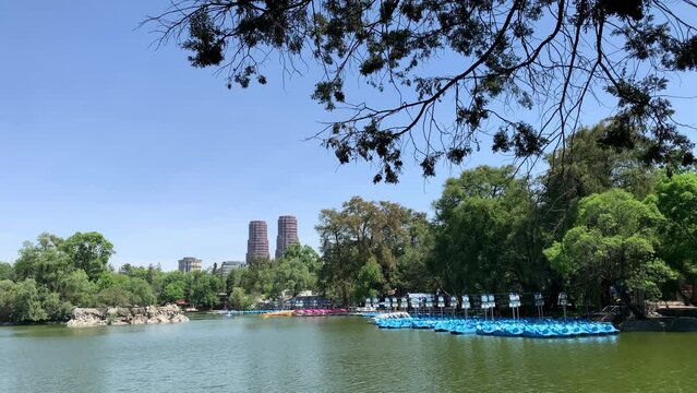 Lago del Bosque de Chapultepec (Chapultepec Lake) in Mexico City Mexico