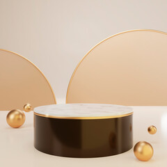3d render elegant podium sale 