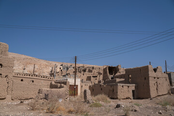 Abandoned ancient village in Ibri city in Oman, Hart Al Raml village