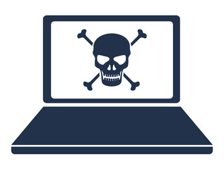 virus alert in laptop
