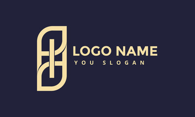 Luxury logo design, vector graphic