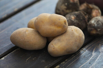 Potatoes prepared for Jaga Bata
