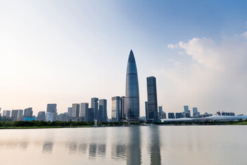 Fototapeta na wymiar Shenzhen bay in the daytime