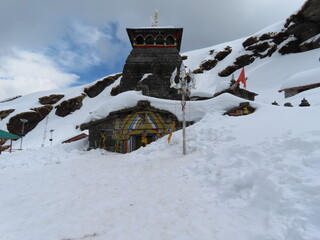 The tungnath shrine in winters