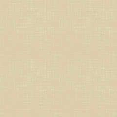 Seamless textured monochrome beige background. Imitation of a rough canvas. Burlap. 