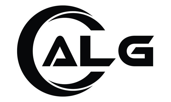 ALG swoosh logo design vector template | monogram logo | abstract logo | wordmark logo | lettermark logo | business logo | brand logo | flat logo.