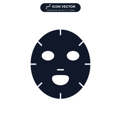 facial mask icon symbol template for graphic and web design collection logo vector illustration