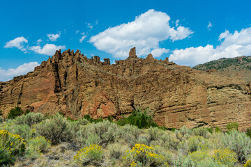 Rock formations in Shoshone National Forest