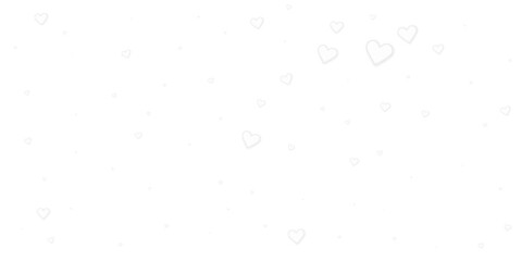 White heart love confettis. Valentine's day fallin