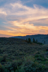 Sunset in Lamar Valley, Yellowstone National Park