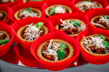 Fruits on banquet table shot during catering event